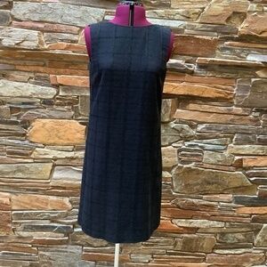 Piazza Sempione Black Textured Sleeveless Shift Dress (6)